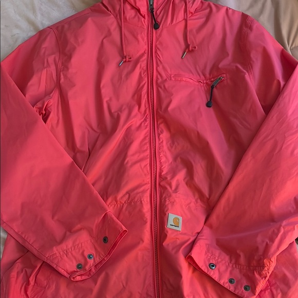 Pink Carhartt Raincoat with Hood - Picture 2 of 6